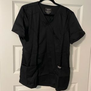 New with tags- Women’s Black Cherokee scrubs top size large
